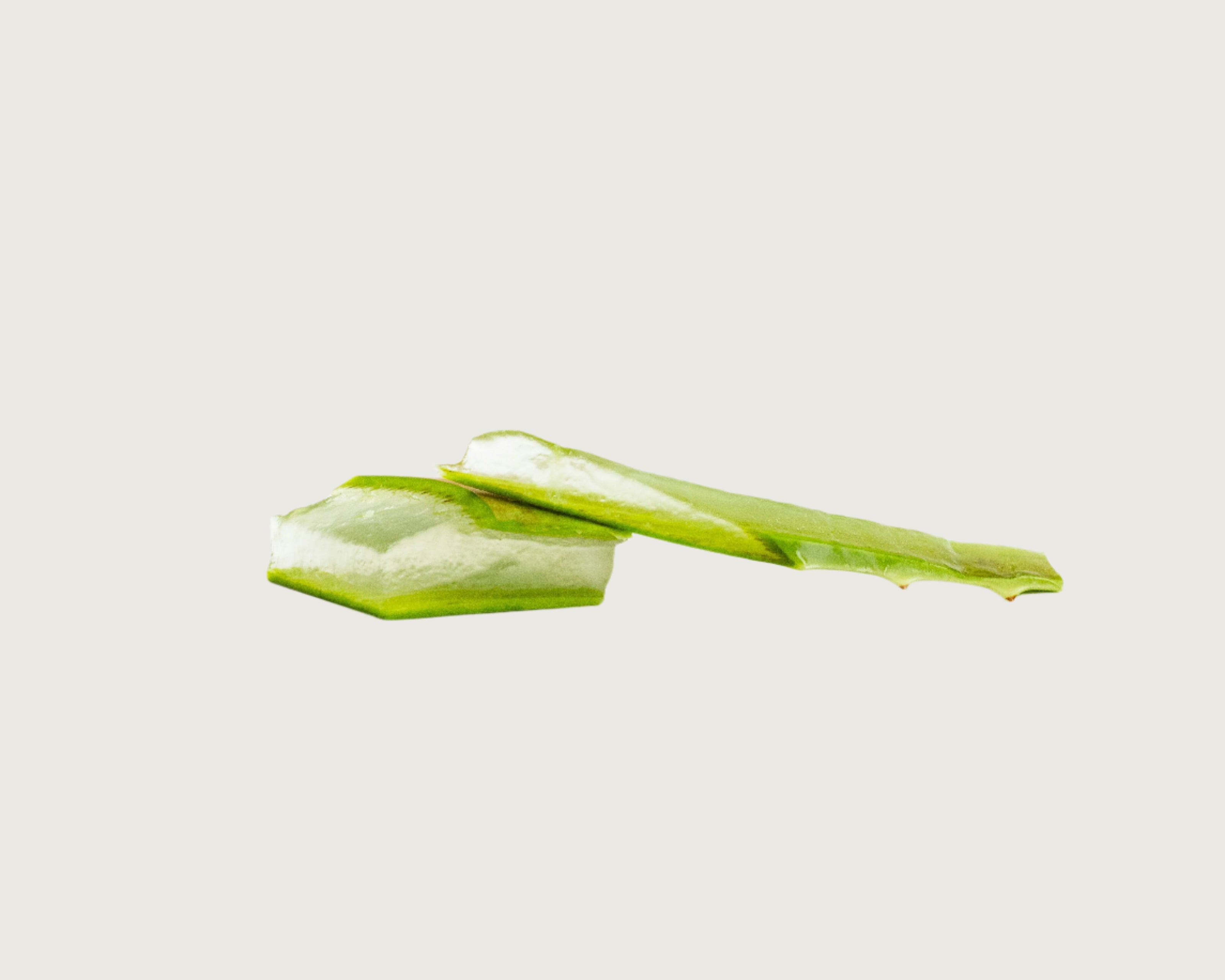 Aloe vera leaf symbolizing its soothing, anti-inflammatory properties to calm irritation and support skin healing